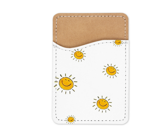 Cellphone Card Holder “Happy Sun”